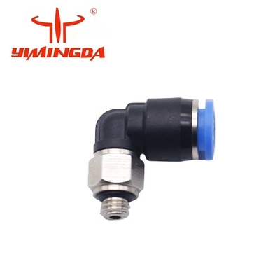 054811 Peças do cortador automático Parafuso plugue em L pneumático QSML-M5-6 Peças da sala de corte têxtil