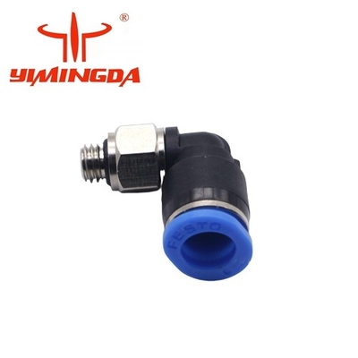 054811 Peças do cortador automático Parafuso plugue em L pneumático QSML-M5-6 Peças da sala de corte têxtil