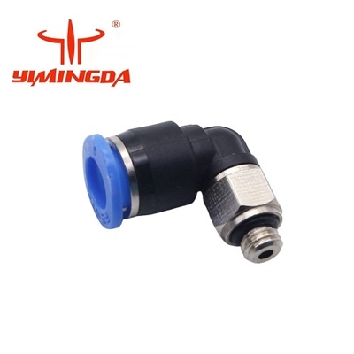 054811 Peças do cortador automático Parafuso plugue em L pneumático QSML-M5-6 Peças da sala de corte têxtil