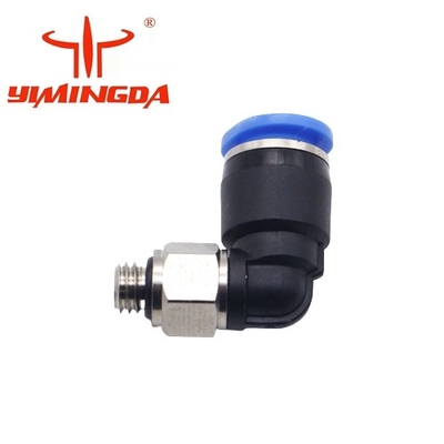 054811 Peças do cortador automático Parafuso plugue em L pneumático QSML-M5-6 Peças da sala de corte têxtil